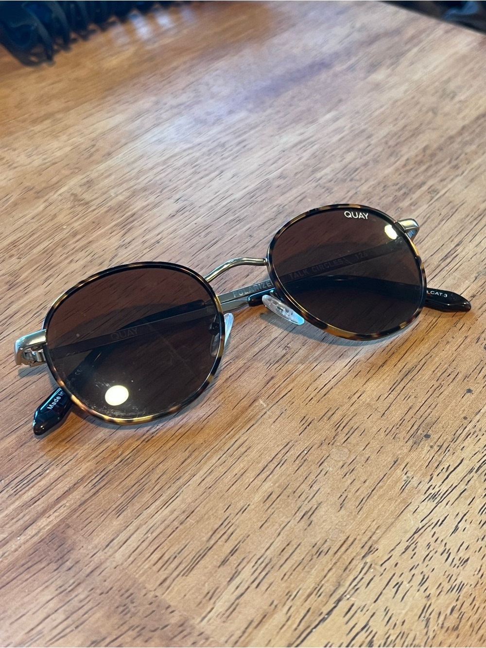 Quay Australia Tortoiseshell Frame Brown Lens Sunglasses